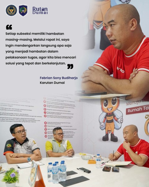 Rapat Perdana Karutan Dumai Bersama Pejabat Struktural