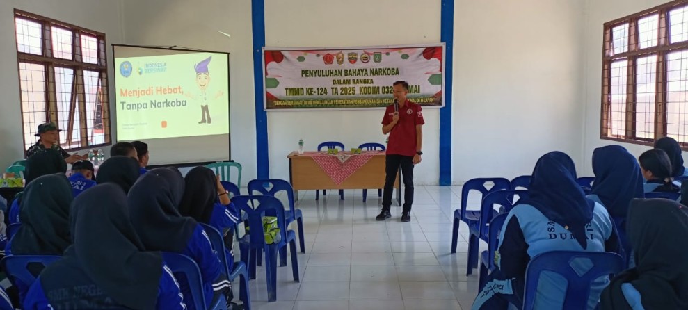 Penyuluhan bahaya Narkoba oleh Kodim 0320 dan BNK Dumai