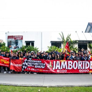 Sekitar 250 pengendara berpartisipasi dalam IMOS Jamboride