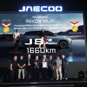 Jaecoo pecahkan rekor mobil hybrid dengan jelajah terjauh di Indonesia